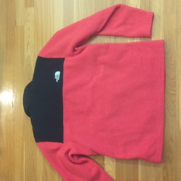 The North Face men's L Large 1/4 zip fleece red + black - Picture 10 of 10